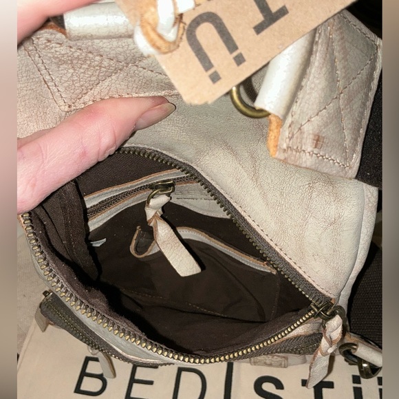 NWT Bed Stu Leather Andie Sling Backpack Nectar Lux Retail $255 - Picture 9 of 11